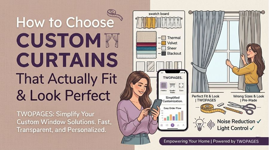How to Choose Custom Curtains That Actually Fit and Look Perfect