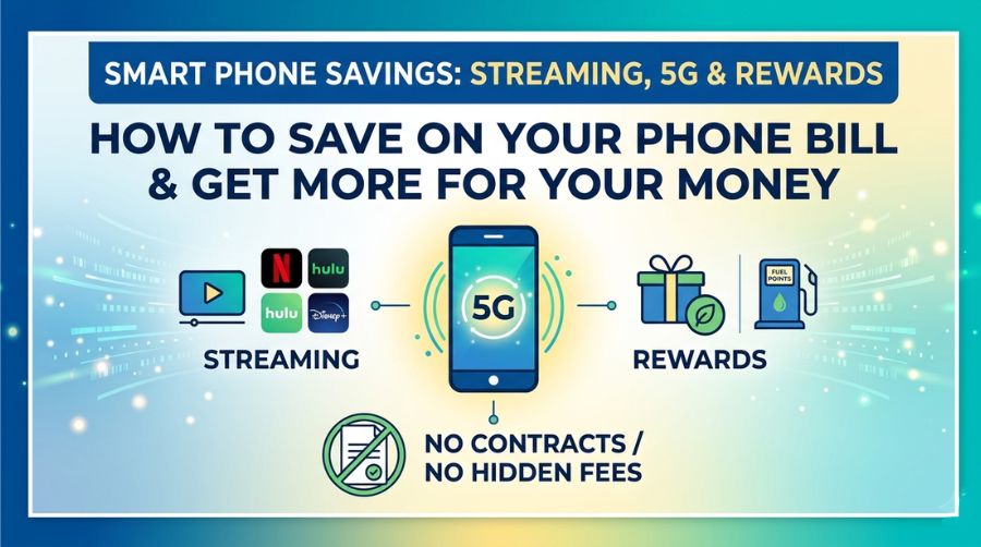 How to Save on Your Phone Bill While Getting Streaming, 5G, and Rewards