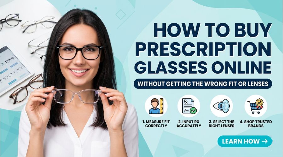 How to Buy Prescription Glasses Online Without Getting the Wrong Fit or Lenses