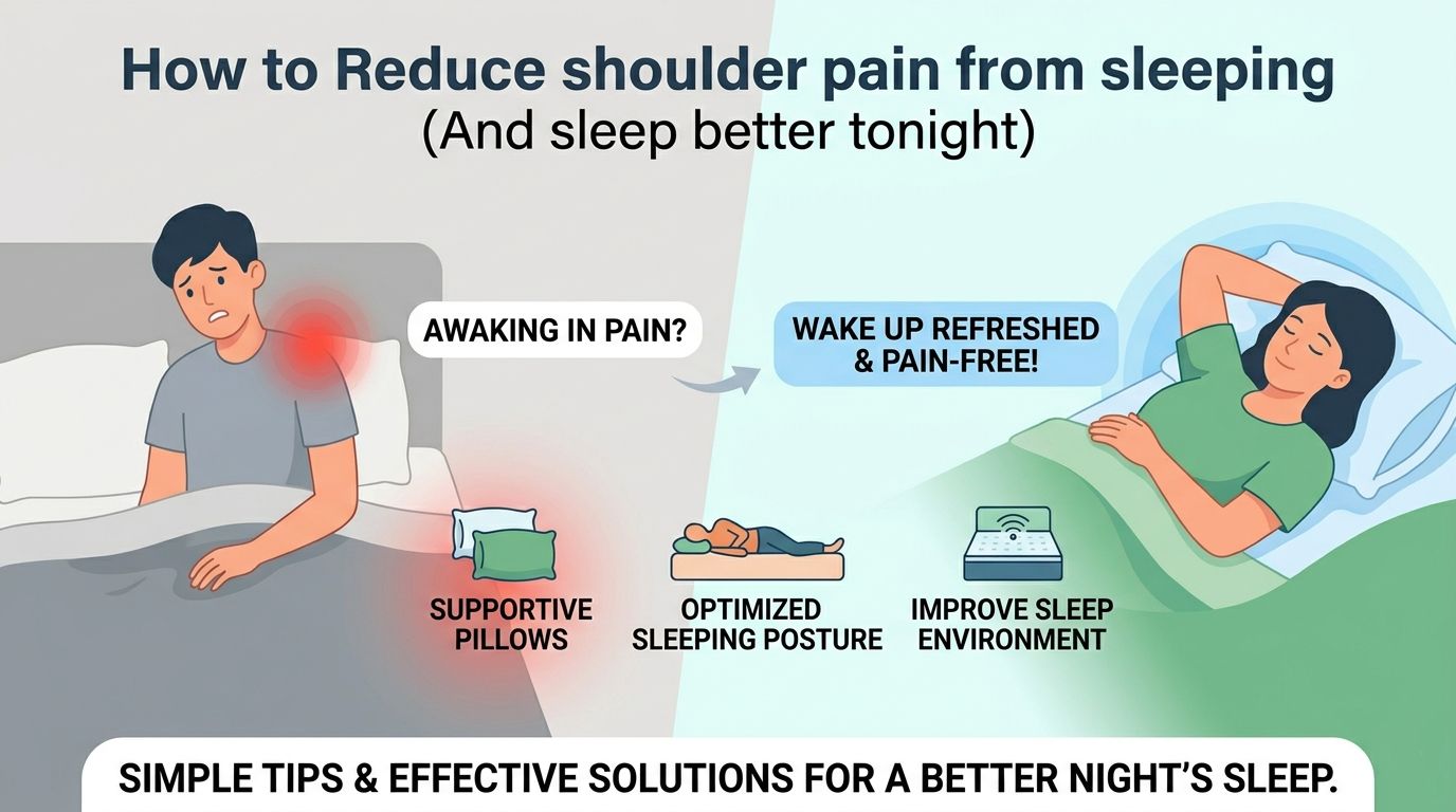 How to Reduce shoulder pain from sleeping (And sleep better tonight)